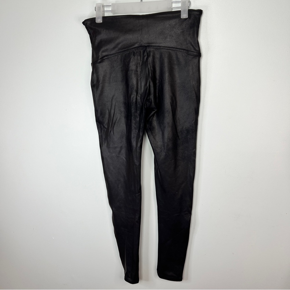 SPANX Faux Leather Leggings Black High-Rise XL - Picture 7 of 9